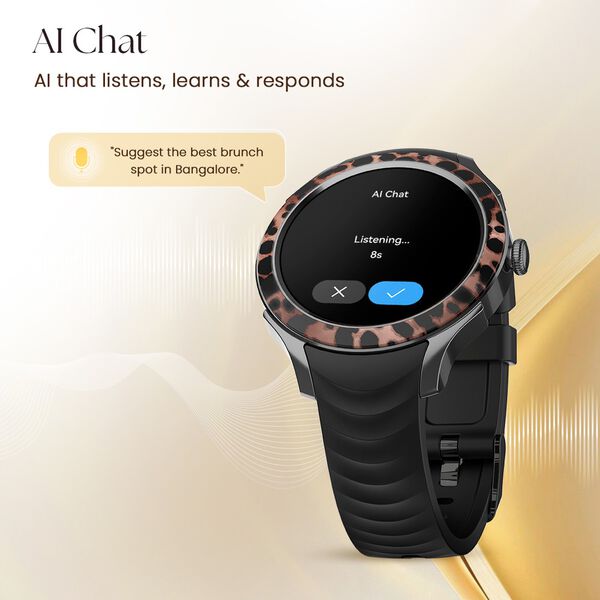 Fastrack Ella Women Smartwatch with 1.2" inch AMOLED Display, Patterned Bezel , AI Watchface & AI Chat, Functional Crown - image number 3