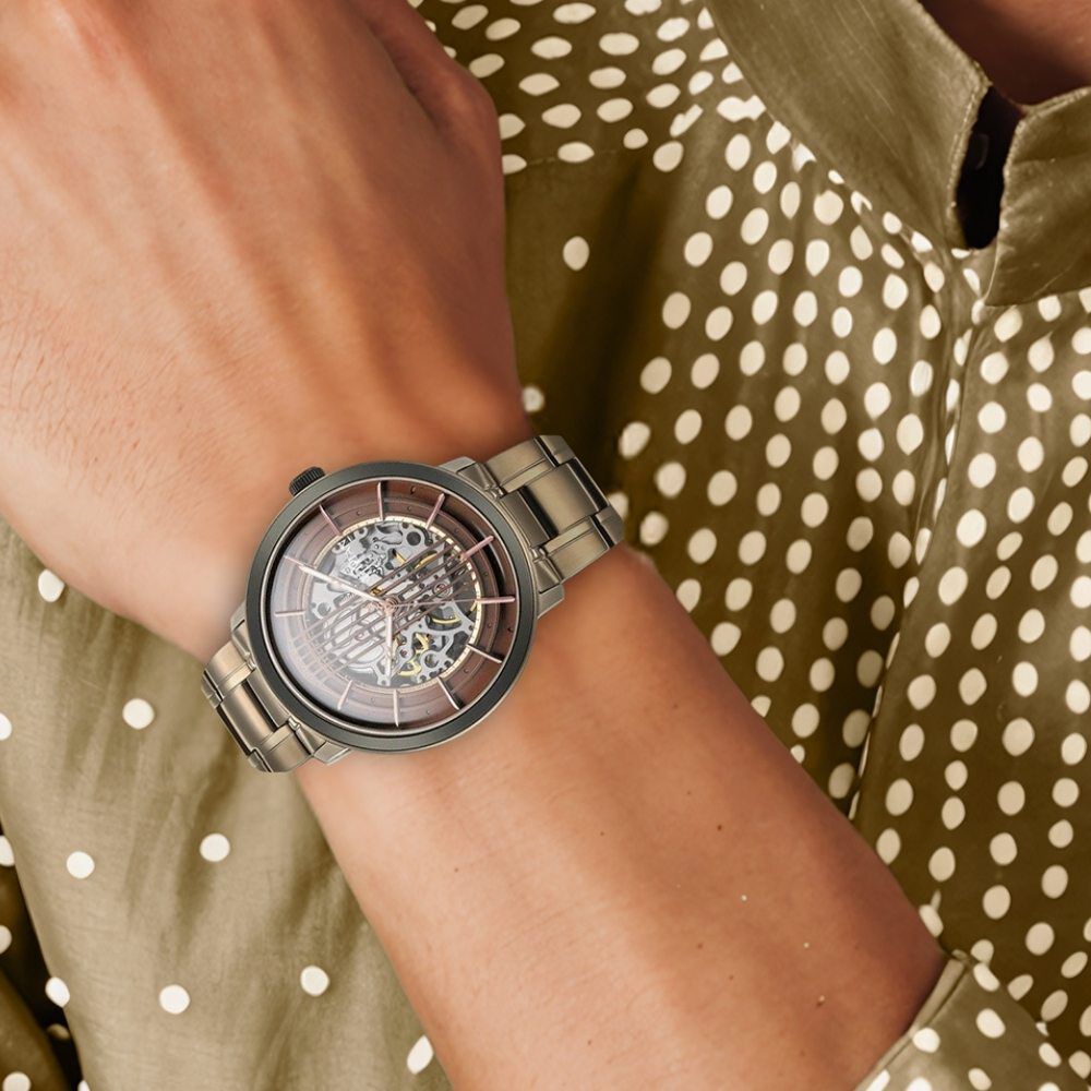 Buy Online Titan Quartet Brown Dial Automatic Stainless Steel