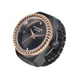 Sonata Poze Quartz Analog Black Dial Black Color Stainless Steel Strap Ring Watch For Women - image number 3
