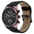 Titan Men's Infinity Chrono watch: Precise Blue Dial, Rose Gold Highlights, Durable Leather Strap - image number 2
