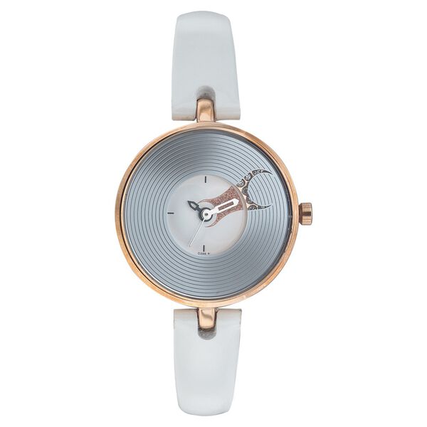 Fastrack Quartz Analog White Dial Leather Strap Watch for Girls - image number 0