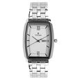Titan Karishma White Dial Analog with Day and Date Stainless Steel Strap Watch for Men