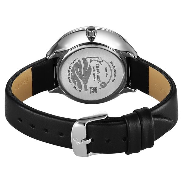 Fastrack Oceanyx Quartz Analog with Date Black Dial Black Strap Watch For Girls - image number 6