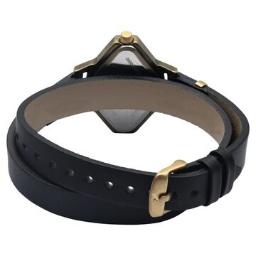 Fastrack Wonder Woman Quartz Analog Black Dial Leather Strap Watch for Girls