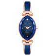 Anne Klein Quartz Analog Blue Dial Rose Gold Metal Strap Oval Shaped Watch For Women - image number 0