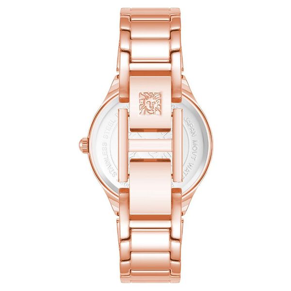 Anne Klein Quartz Analog Silver Dial Rose Gold Metal Strap Watch For Women - image number 1