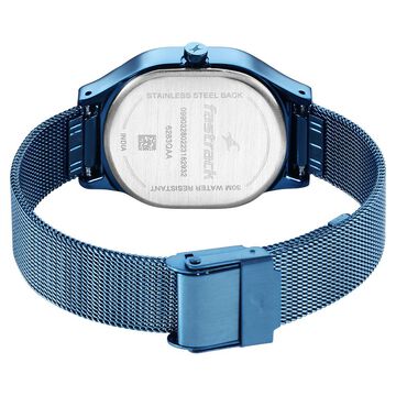 Fastrack Snob X Blue Dial Stainless Steel Strap Watch for Girls