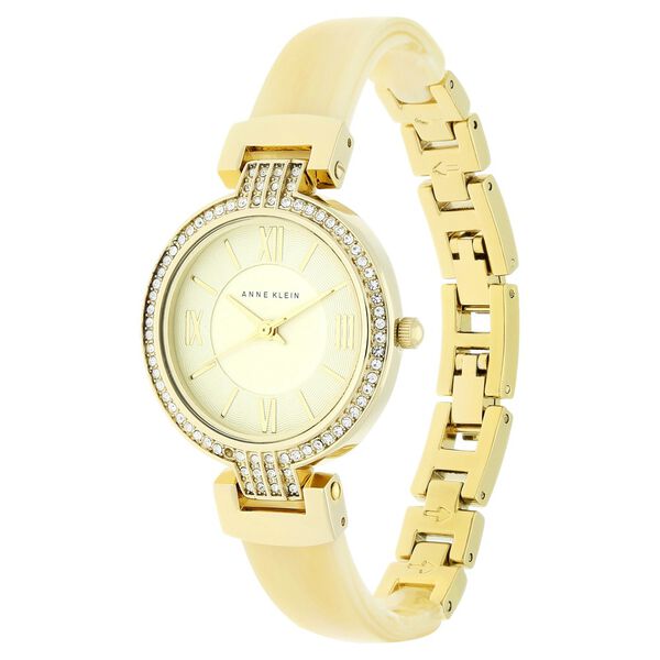 Anne Klein Quartz Analog Champagne Dial Metal Strap Watch for Women - image number 1