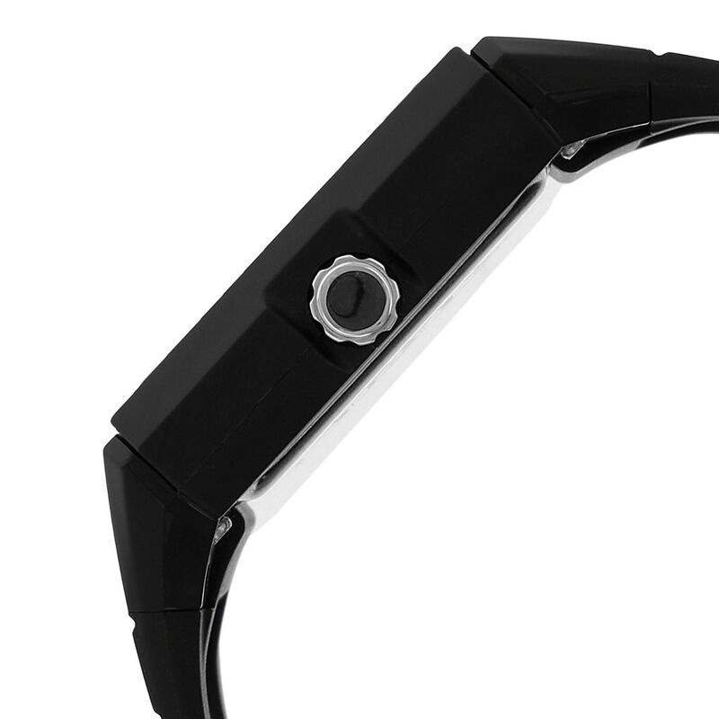 SF Quartz Analog Black Dial Plastic Strap Watch for Men - image number 2