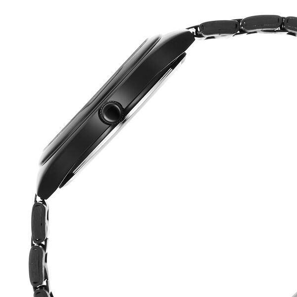 Fastrack Vyb Aviator Quartz Analog Black Dial Black Metal Strap Watch For Guys - image number 4