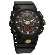 SF Analog Digital Orange Dial PU Strap Watch For Men