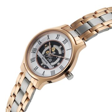 Sonata Unveil Quartz Analog Silver Dial Stainless Steel Strap Watch for Men
