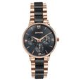 Sonata Festive Quartz Multifunction Pink Dial Two Toned Acetate And Metal Strap Watch For Women