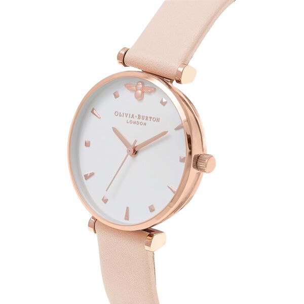 Olivia Burton Quartz Analog Multicoloured Dial Leather Strap Watch for Women - image number 1