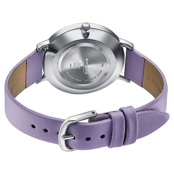 Sonata Pastel Play Quartz Analog Lavender Dial Leather Strap Watch For Women - image number 4