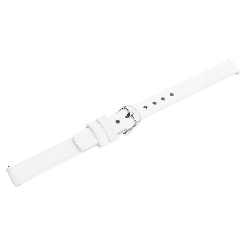 12 mm White Genuine Leather Strap for Women - image number 3