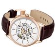 Kenneth Cole Automatic White Dial Leather Strap Watch For Men - image number 3