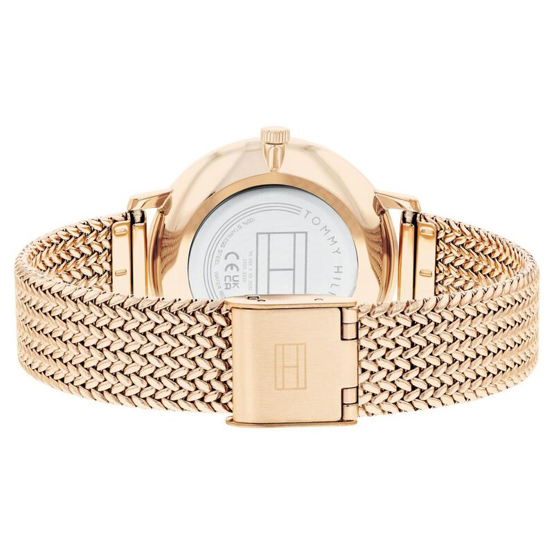 Tommy Hilfiger Quartz Analog Rose Gold Dial Stainless Steel Strap Watch for Women - image number 2