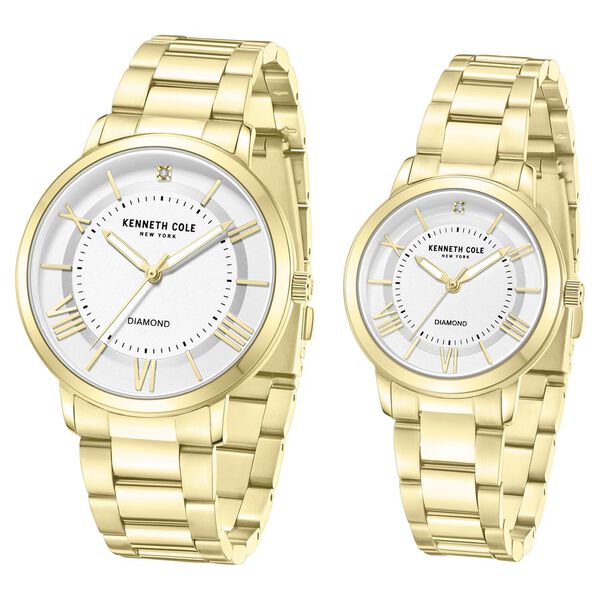 Kenneth Cole Quartz Analog Silver Dial Stainless Steel Strap Watch for Couple - image number 1