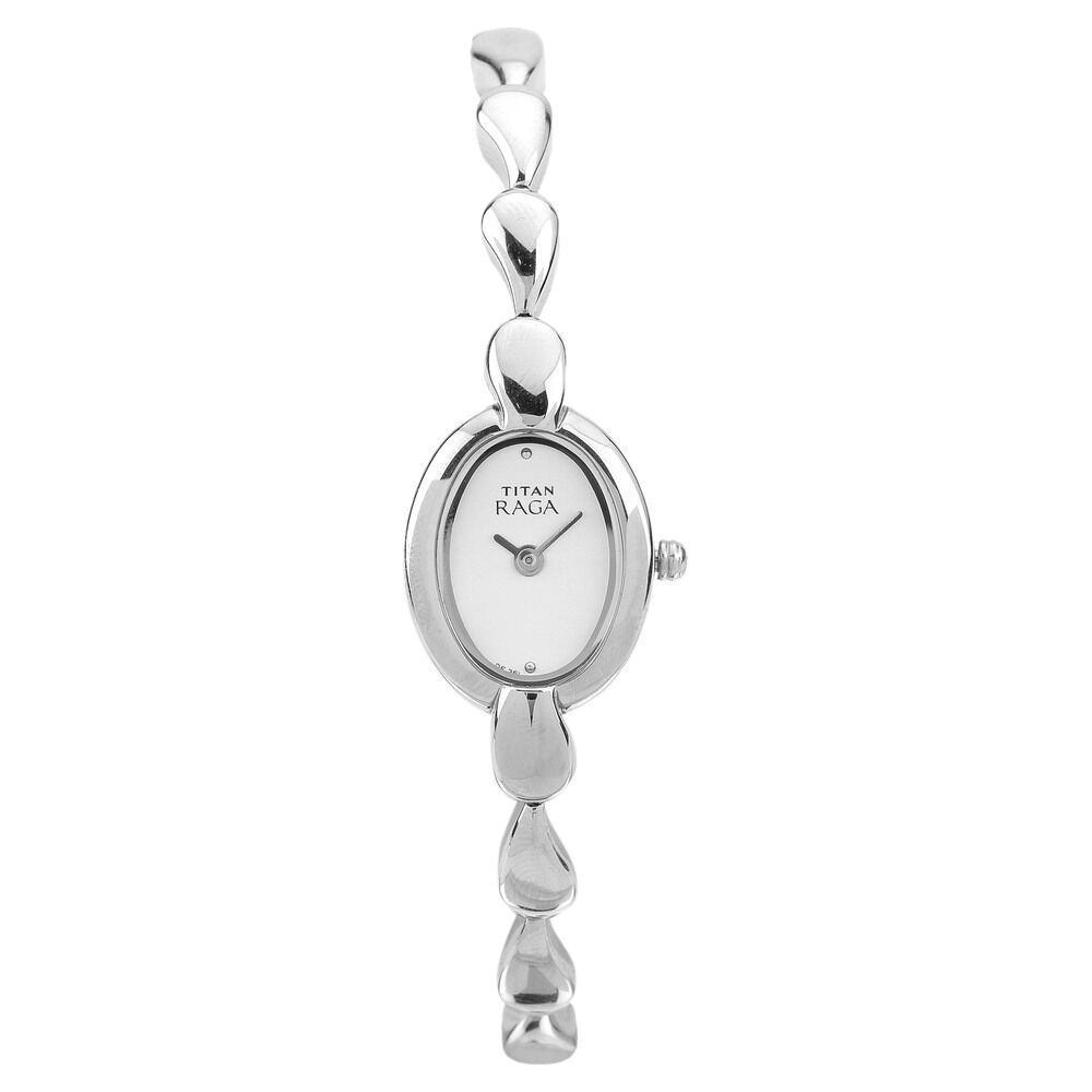 Buy Online Titan Quartz Analog Silver Dial Metal Strap Watch for Women 2544sm01 Titan