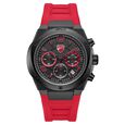 Ducati Quartz Chronograph Black Dial Red Silicone Strap Watch For Men - image number 0
