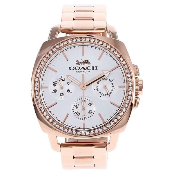 Coach Quartz Multifunction Silver Dial Stainless Steel Strap Watch for Women - image number 0