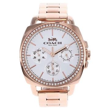 Coach Quartz Multifunction Silver Dial Stainless Steel Strap Watch for Women