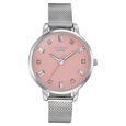 Sonata Poze Quartz Analog Pink Dial Mesh Strap Watch for Women - image number 1