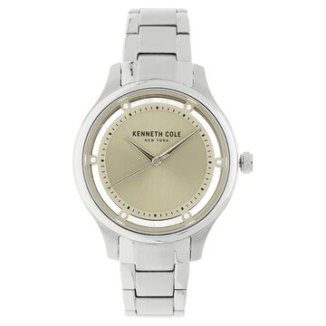 Kenneth Cole Quartz Analog Grey Dial Stainless Steel Strap Watch for Women