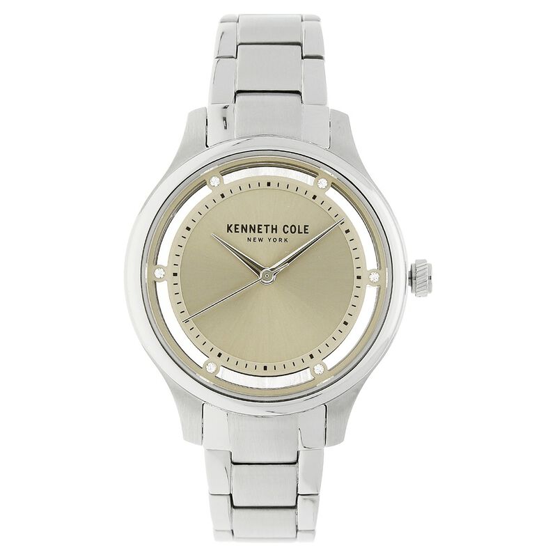 Kenneth Cole Quartz Analog Grey Dial Stainless Steel Strap Watch for Women - image number 0