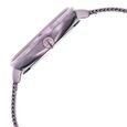 Glitz Purple Dial Stainless Steel Strap Watch for Women - image number 3