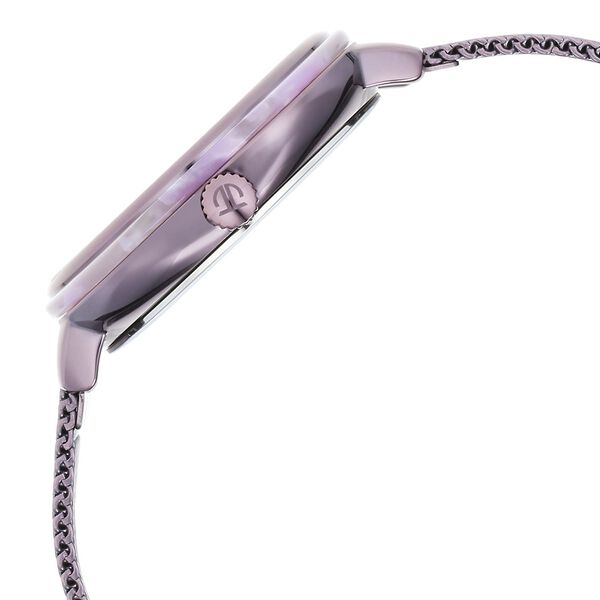 Glitz Purple Dial Stainless Steel Strap Watch for Women - image number 3