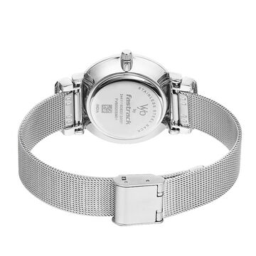 Fastrack Vyb Classique Quartz Analog Blue Dial Stainless Steel Strap Watch for Girls