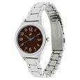 Fastrack Bare Basics Quartz Analog Brown Dial Stainless Steel Strap Watch for Girls - image number 1