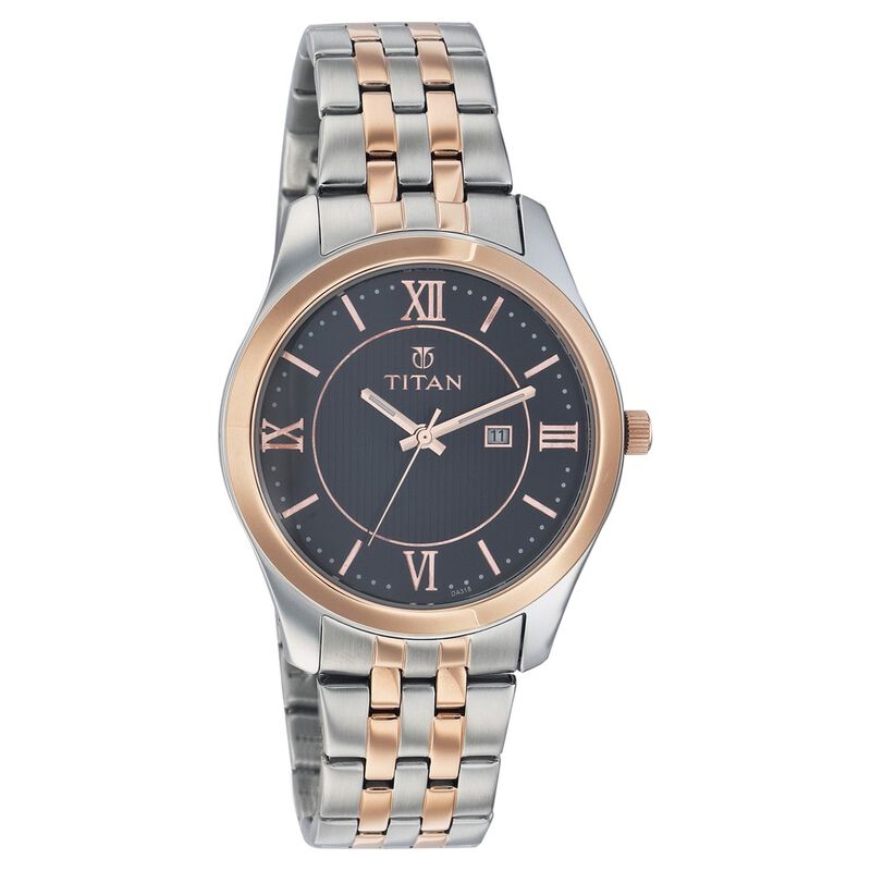 Titan Quartz Analog with Date Black Dial Watch for Men