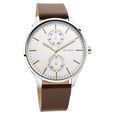 Titan Evoke Blue Dial Analog with Day and Date Stainless Steel Strap Watch for Men