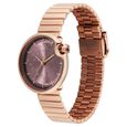 Fastrack Groove Analog with Dusty Purple Dial Rose Gold Metal Strap Watch for Girls - image number 4