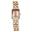 Titan Raga Showstopper Quartz Analog Rose Gold Dial Rose Gold Metal Strap Rectangular Shaped Watch For Women - image number 1