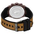 Ducati Quartz Chronograph Brown Dial Black Silicone Strap Watch For Men - image number 2