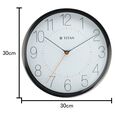 Titan Metallic White Wall Clock with Slim Hands - 30 cm x 30 cm (Medium) - image number 3