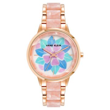 Anne Klein Quartz Analog White Dial Plastic Strap Watch for Women