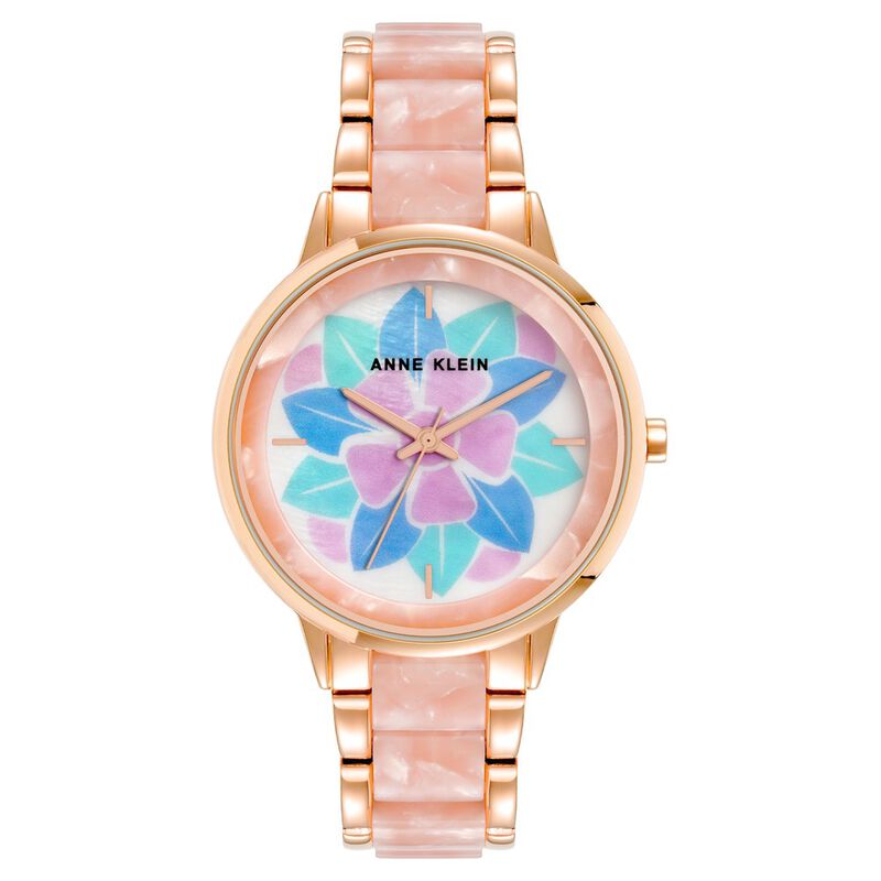 Anne Klein Quartz Analog White Dial Plastic Strap Watch for Women