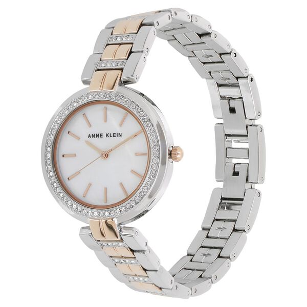 Anne Klein Quartz Analog White Dial Metal Strap Watch for Women - image number 1