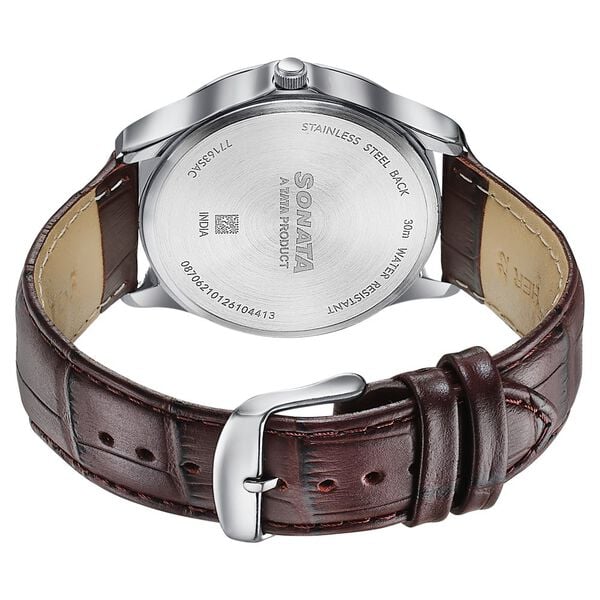 Sonata Men's Work Wear silver dial Watch - Premium Multifunction design for everyday style - image number 5