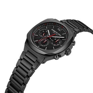 Kenneth Cole Multifunction Black Dial Watch for Men