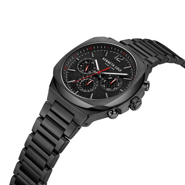 Kenneth Cole Multifunction Black Dial Watch for Men - image number 3
