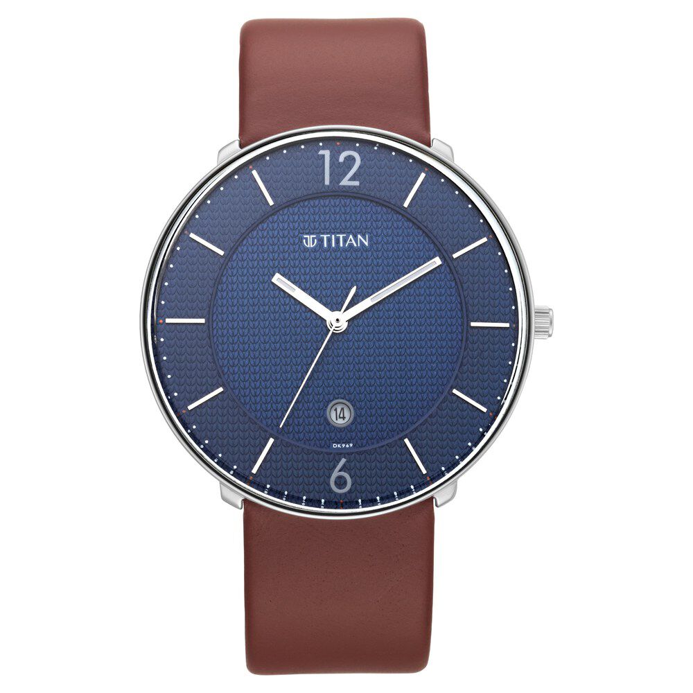 Edge titan watch blue shop
