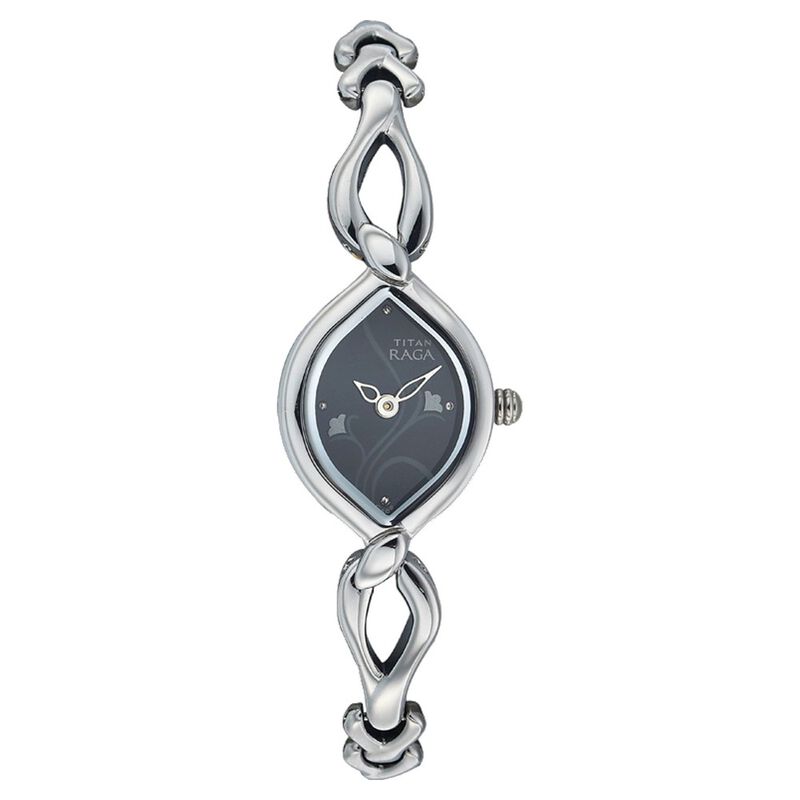 Titan Quartz Analog Black Dial Watch for Women