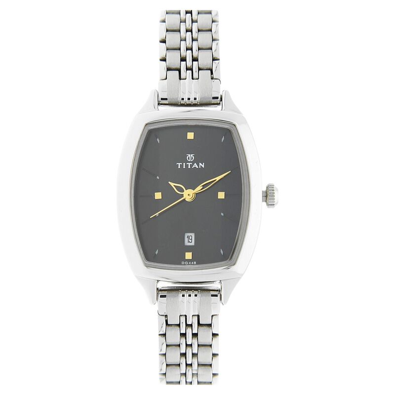 Titan Karishma Black Dial Analog with Date Stainless Steel Strap watch for Women - image number 0