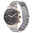 Sonata Quartz Multifunction Black Dial Two Toned Stainless Steel Strap Watch For Men - image number 3